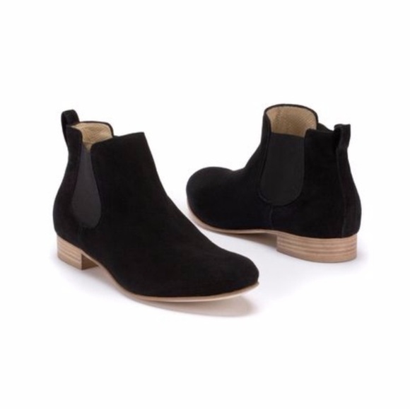 M. Gemi Chelsea Boot Deserto Suede Ankle Flat Classic Minimalist Italy Black 7 - Picture 1 of 10